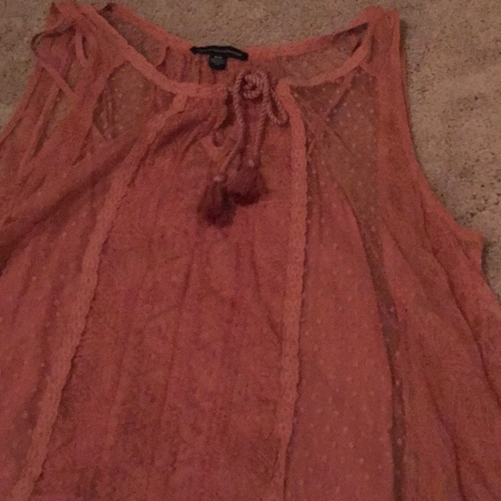 Pink top with pink top underneath to match